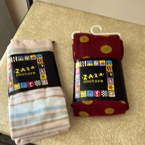 Zaza Couture Knitted Tights -2 Pairs -12-24 mths